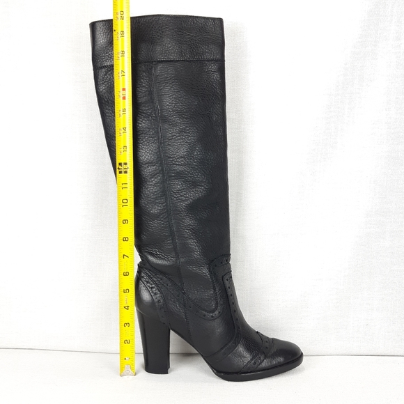 MICHAEL KORS LEATHER TALL HIGH HEELS BOOTS - Picture 16 of 16